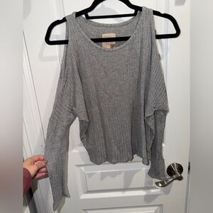 Chaser Gray Long Sleeve Women's Top